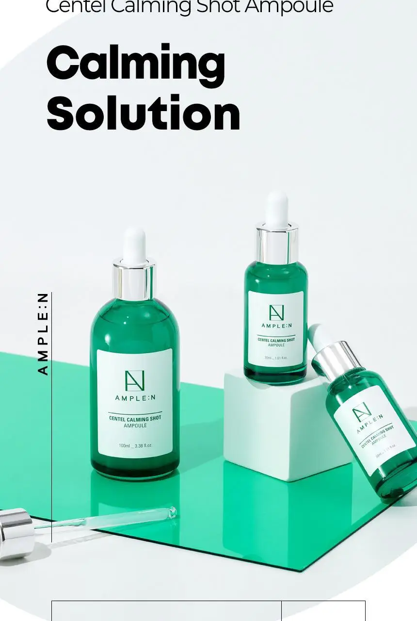[민감피부진정] 앰플엔 센텔카밍샷 시카진정앰플 100ml 상세페이지 10